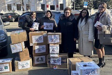 На фронт идут посылки для бойцов